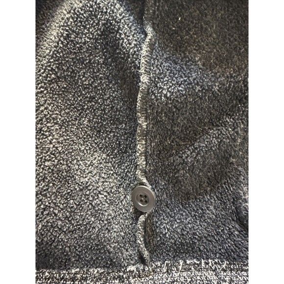 LL BEAN Knit Marled Blazer Poly/Cotton Black/Ivory Size LG-REG - Picture 5 of 9